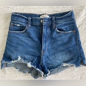 Abercrombie High Rise Cut Off Shorts